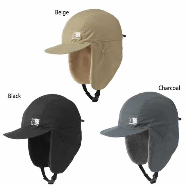 カリマー メンズ レディース ウィンター キャップwinter cap 帽子 アウトドア ハイキング トレッキング 防風 撥水 ブラック 黒 グレー ベージュ 灰色 送料無料 karrimor 200102の通販は 6,098円
