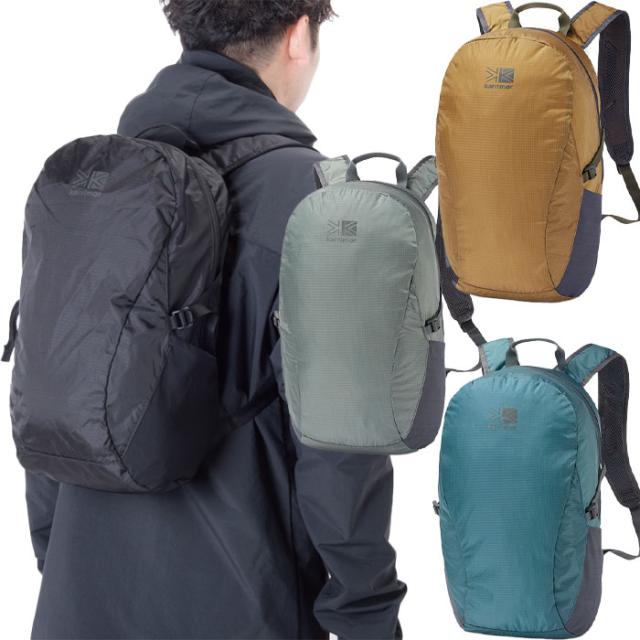 18L カリマー メンズ レディース マースパネルロード mars panel load リュックサック デイパック バックパック バッグ 鞄 パッカブル 折り畳み 軽量 ブラック 黒 グレー ブルー 青 灰色 送料無料 karrimor 501074