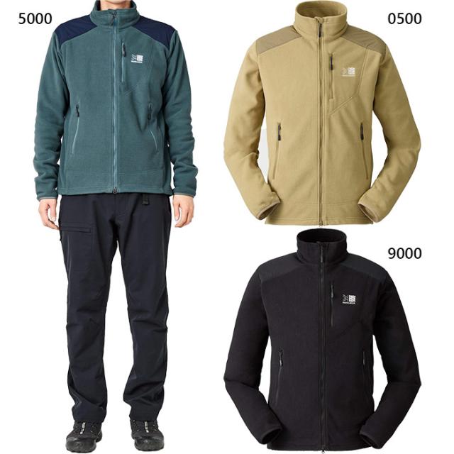 カリマー メンズ フリース ジップアップ fleece zip-up フリース アウトドアウェア トップス 上着 アウター 長袖 ブラック 黒 ネイビー ベージュ 送料無料 karrimor 101603