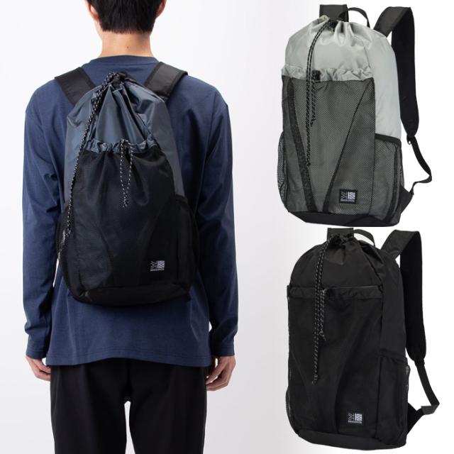20L カリマー メンズ レディース グラブ ナップサック grab knapsack リュックサック デイパック バックパック バッグ 鞄 ブラック 黒 グレー ネイビー 灰色 送料無料 karrimor 501277