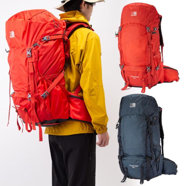 60+10L カリマー メンズ レディース クーガーエーペックス 60プラス CougarApex 60+ リュックサック デイパック バックパック バッグ 鞄 アウトドア ネイビー オレンジ 送料無料 karrimor 501245