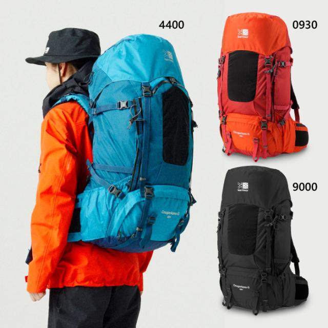60L カリマー メンズ レディース クーガーエーペックス G プラス CougarApex-G リュックサック デイパック バックパック バッグ 鞄 テント泊 縦走 登山 ブラック 黒 ブルー 青 オレンジ 送料無料 karrimor 501092