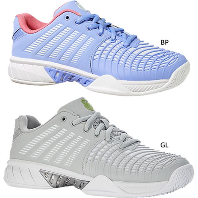 ケースイス レディース エクスプレス ライト 3 EXPRESS LIGHT 3 テニスシューズ オールコートモデル ローカット ケイ・スイス グレー ブルー 青 灰色 送料無料 K･SWISS KS98562034 KS98562416