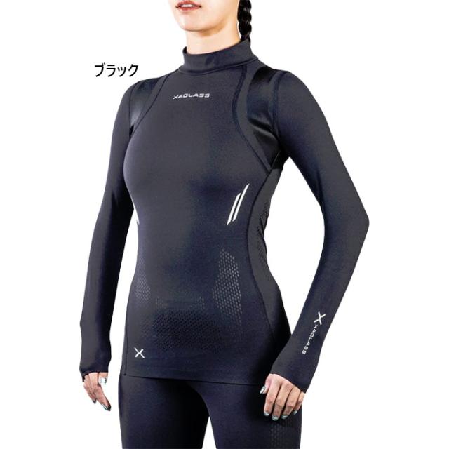 クサクラ レディース ザグラス ゼバースーツ XAGLASS XEBAR SUIT ロングスリーブ トレーニング トップス トレーニングスーツ 長袖 ブラック 黒 送料無料 KUSAKURA XGCOLC1 XGCOLC2 XGCOLC3