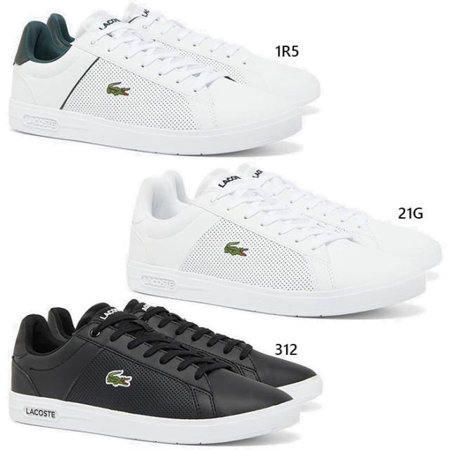 ラコステ メンズ ライトベース LITE BASE 224 1 SMA スニーカー シューズ 紐靴 ローカット レザースニーカー ホワイト 白 ブラック 黒 送料無料 LACOSTE 48SMA0113