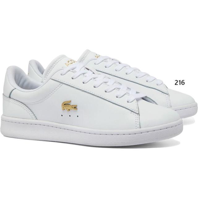 ラコステ レディース カーナビー セット CARNABY SET 224 1 SFA スニーカー シューズ 紐靴 ローカット レザースニーカー ホワイト 白 送料無料 LACOSTE 48SFA0012