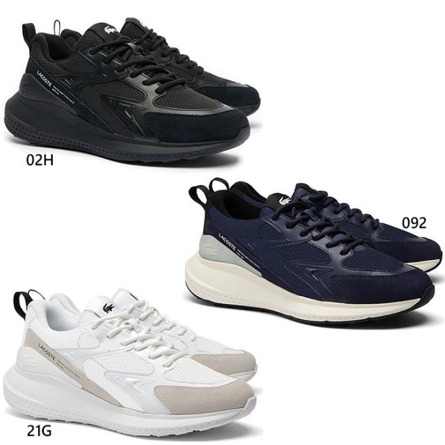 ラコステ メンズ L003 EVO 124 3 SMA スニーカー シューズ 紐靴 カジュアル ローカット ホワイト 白 ブラック 黒 送料無料 LACOSTE 47SMA0121