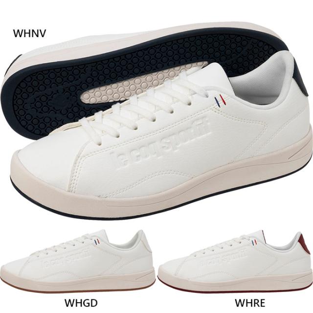 ルコックスポルティフ メンズ エンブレム スニーカー シューズ 紐靴 ローカット シンプル ホワイト 白 送料無料 le coq sportif LU4FSN60UZの通販は 7,663円