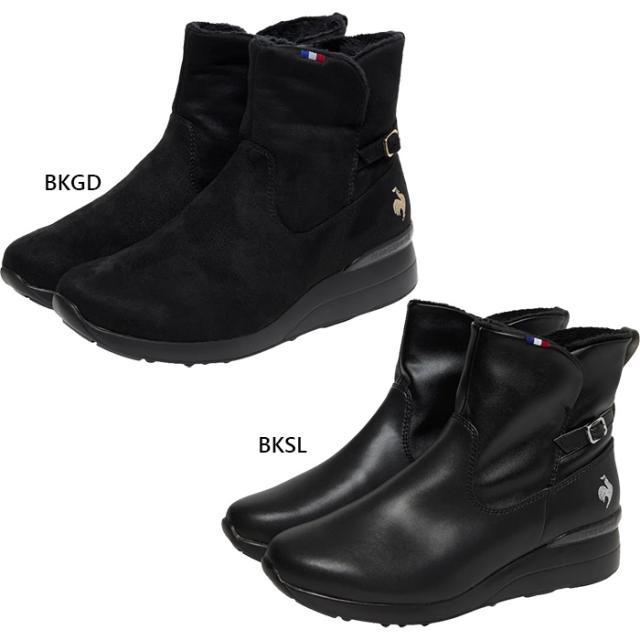 ルコックスポルティフ レディース LCS デュアン IV カジュアルシューズ ショートブーツ 防水設計 ブラック 黒 送料無料 le coq sportif LU5FBT88LZ