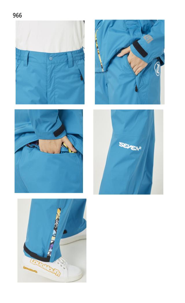 ラウドマウス レディース 【LOUDMOUTH × SEVEN2 コラボ】フィールドパンツ スクリブルハーツ 完全防水 ゴルフウェア ボトムス ロングパンツ ブラック 黒 ブルー 青 ピンク 送料無料 LOUDMOUTH 772380 ラウドマウス レディース 【LOUDMOUTH × SEVEN2 コラボ】フィールド