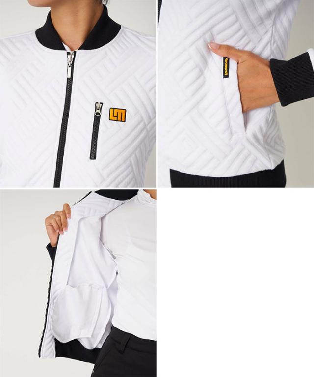 ラウドマウス レディース 袋ジャガードブルゾン ゴルフウェア トップス