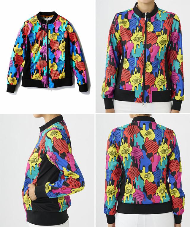 ラウドマウス レディース ボンディングブルゾン コミカルブロット