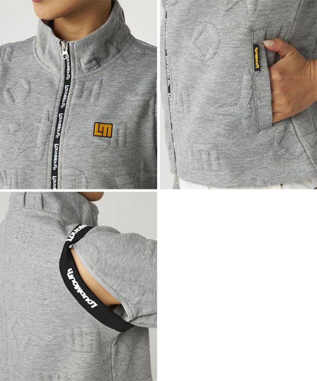 ラウドマウス レディース 2wayエンボス袋ジャガードブルゾン 袖