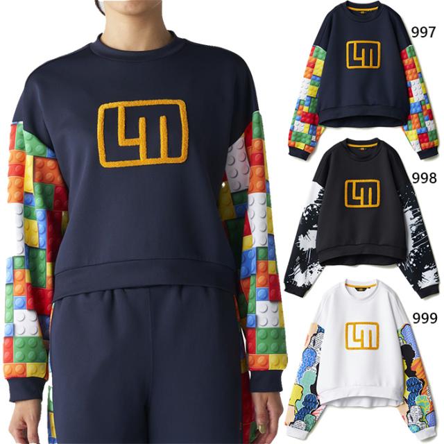 ラウドマウス レディース ダンボールニットトレーナー ゴルフウェア トップス 長袖 UVカット 送料無料 LOUDMOUTH 775450