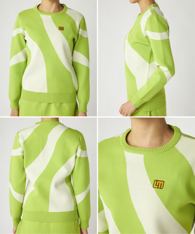 ラウドマウス レディース クルーネック軽量ニットセーター ゴルフ