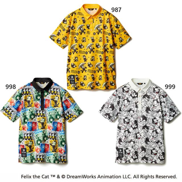 ラウドマウス メンズ フィリックス LOUDMOUTH×FELIX コラボ柄半袖