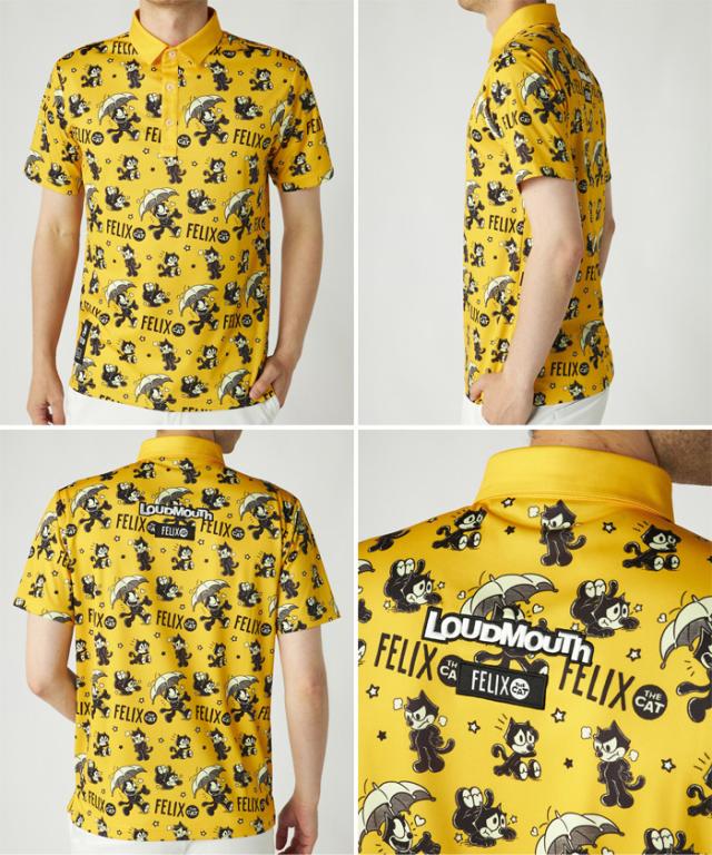ラウドマウス メンズ フィリックス LOUDMOUTH×FELIX コラボ柄半袖
