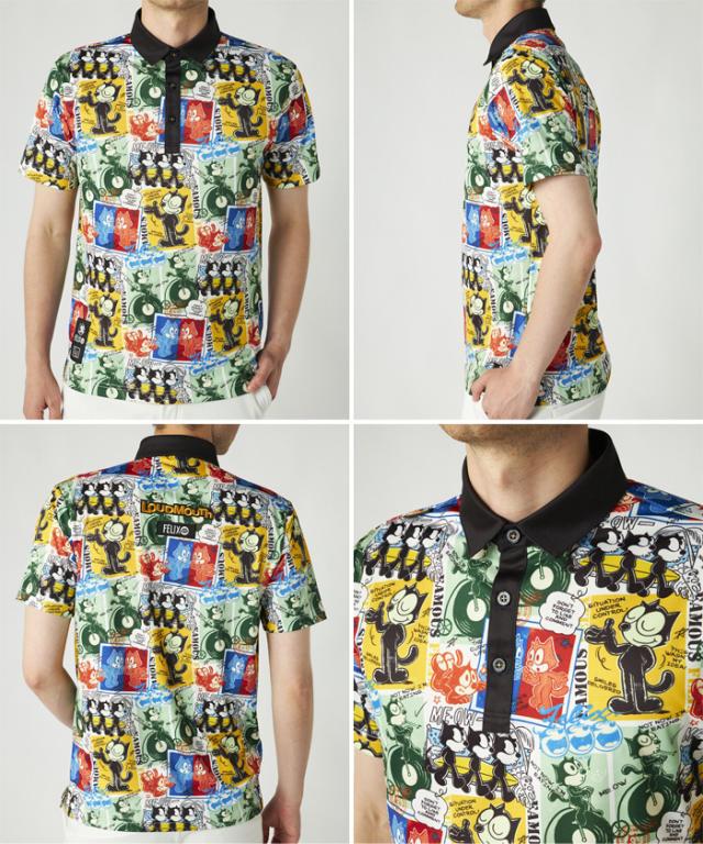 ラウドマウス メンズ フィリックス LOUDMOUTH×FELIX コラボ柄半袖