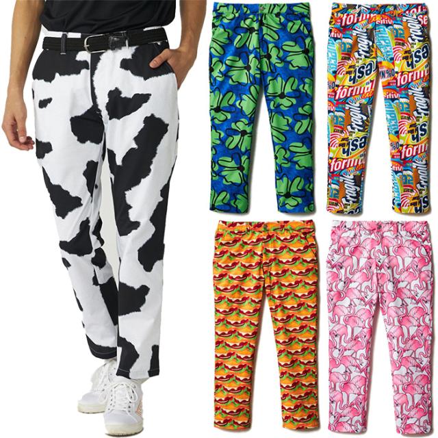 ラウドマウス メンズ 柄ロングパンツ ゴルフウェア ボトムス 吸汗速乾 UVカット ピンク 送料無料 LOUDMOUTH 866309 14,300円