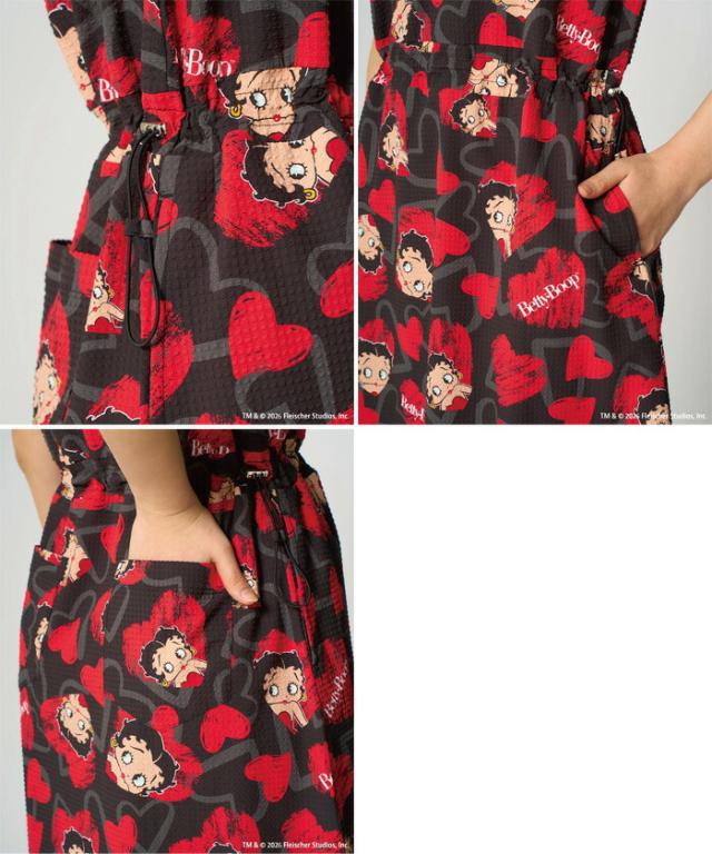サイズ：LL ラウドマウス レディース ベティー ブープ LOUDMOUTH×Betty Boop ワンピース ゴルフウェア 半袖 吸汗速乾 UVカット 送料無料 LOUDMOUTH 866667_4
