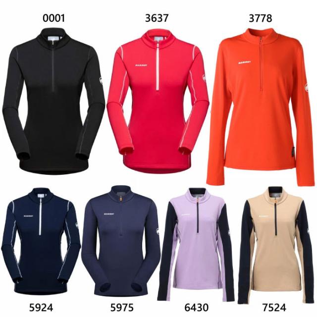 マムート レディース エナジー ミッドレイヤー ハーフジップ プルオーバー Aenergy ML Half Zip Pull AF Women アウトドアウェア トップス ブラック 黒 ネイビー レッド 赤 ベージュ パープル 送料無料 Mammut 1016-01130 マムート レディース エナジー ミッドレイヤー ハーフジップ プル