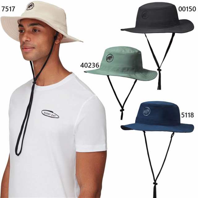 マムート メンズ レディース ランボルド ハット Runbold Hat 登山用品 帽子 日よけ アウトドア 熱中症対策 紫外線対策 ブラック 黒  ネイビー ベージュ グリーン 緑 送料無料 Mammut 1191-04613｜au PAY マーケット