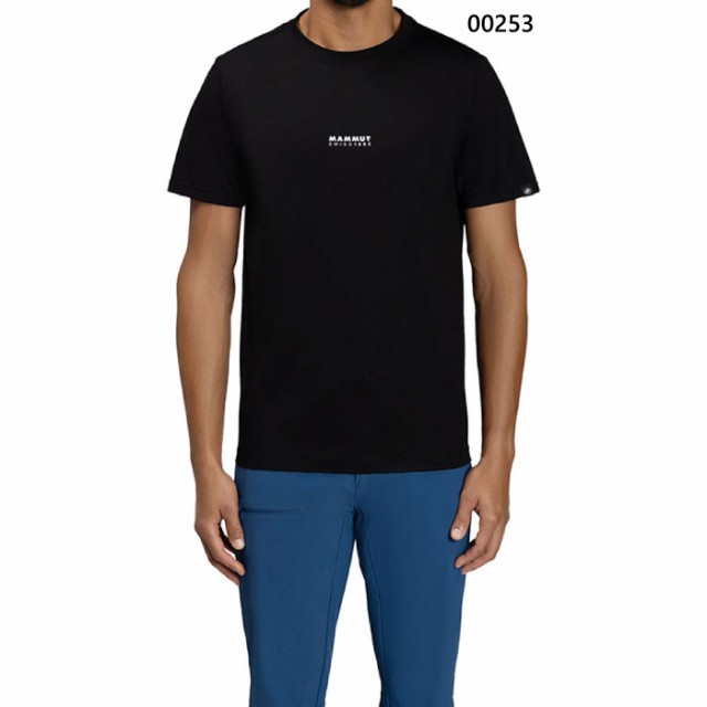 マムート メンズ クイックドライ ロゴ プリント Tシャツ QD Logo