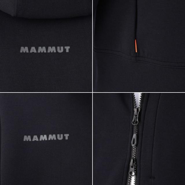 マムート メンズ ダイノ ミッドレイヤー Dyno 2.0 ML Hooded Jacket AF アウトドアウェア パーカー トップス ジップアップ 長袖 デイリー 登山 ホワイト 白 ブラック 黒 カーキ 送料無料 Mammut 1014-04980_2