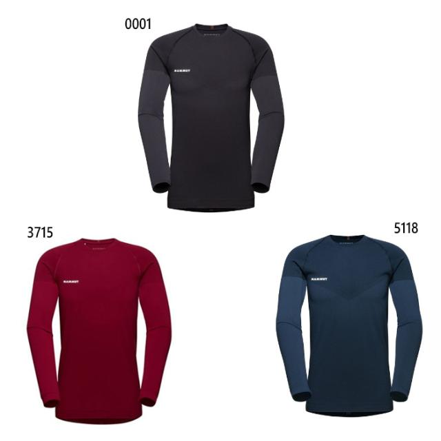 マムート メンズ トリフト ロングスリーブ アウトドアウェア トップス 長袖 ストレッチ ブラック 黒 ネイビー 送料無料 Mammut 1016-01070