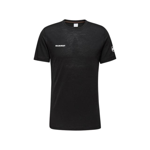 マムート メンズ ツリー ウール ファーストレイヤー Tシャツ アウトドアウェア トップス 半袖 ロゴ ブラック 黒 送料無料 Mammut 1017-06660_1