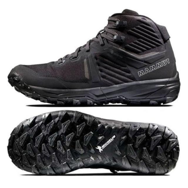 サイズ：UK4.5(23.0cm) マムート レディース アルティメット ミッドカット ゴアテックス Ultimate III Mid GTX 登山靴 山登り トレッキングシューズ ブラック 黒 送料無料 Mammut 3030-04690