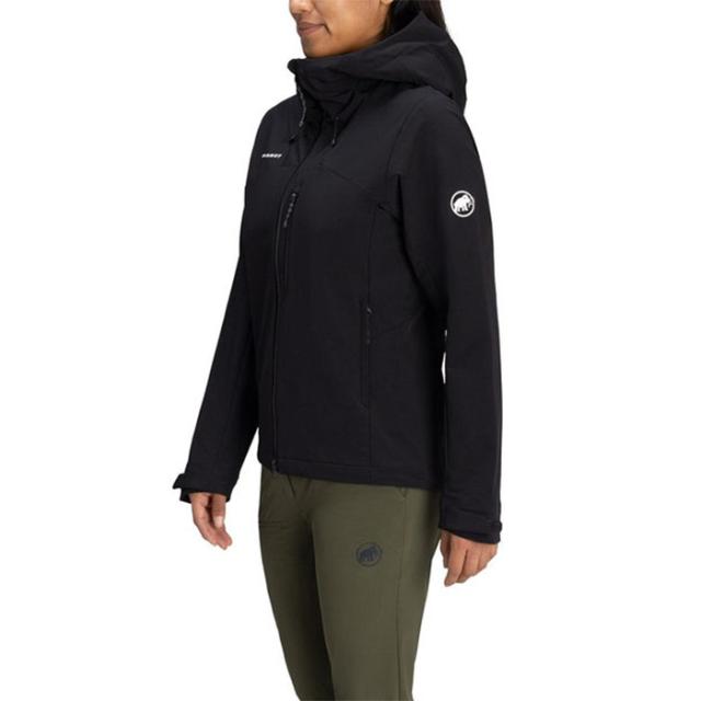 マムート レディース トレッカーズ ソフトシェル フーデッド ジャケット アジアンフィット アウトドアウェア 上着 アウター 長袖 ブラック 黒 パープル 紫 送料無料 Mammut 1011-02530_3