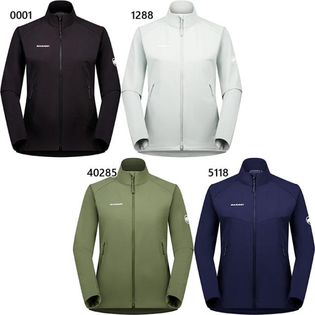 マムート レディース マクン 2.0 ソフトシェル ジャケット アジアンフィット Macun 2.0 SO Jacket AF Women アウトドアウェア 上着 アウター 長袖 ブラック 黒 シルバー 送料無料 Mammut 1011-02620