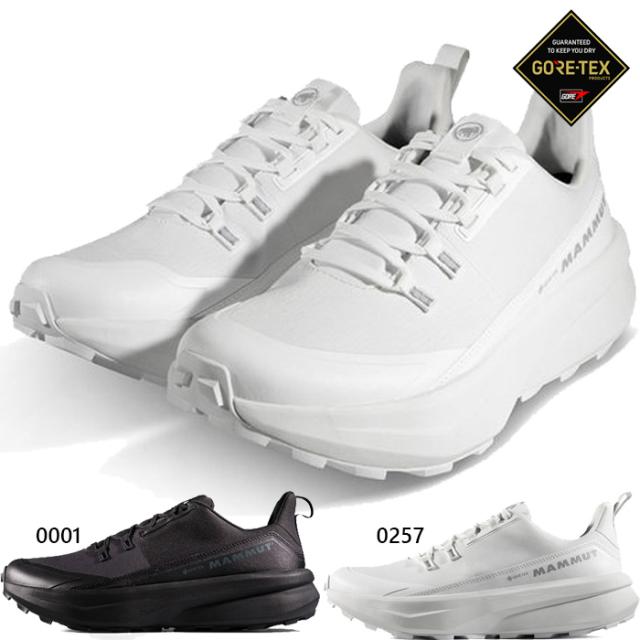 マムート メンズ エナジー ハイク ロー ゴアテックス AENERGY HIKE LOW GTX 登山靴 山登り トレッキングシューズ 防水 GORE-TEX ホワイト 白 ブラック 黒 送料無料 Mammut 3030-05231