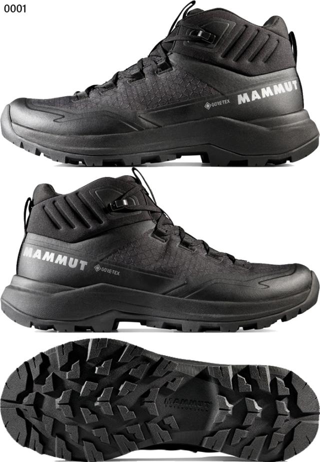 マムート メンズ サーティグ 3 ミッドカット ゴアテックス SERTIG III MID GTX 登山靴 山登り ハイキングシューズ 防水 GORE-TEX ブラック 黒 送料無料 Mammut 3030-05570_1