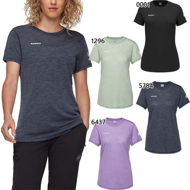 マムート レディース ツリー ウール ファーストレイヤー Tシャツ アジアンフィット Tree Wool FL T-Shirt AF Women アウトドアウェア 半袖Tシャツ ブラック 黒 送料無料 Mammut 1017-06690
