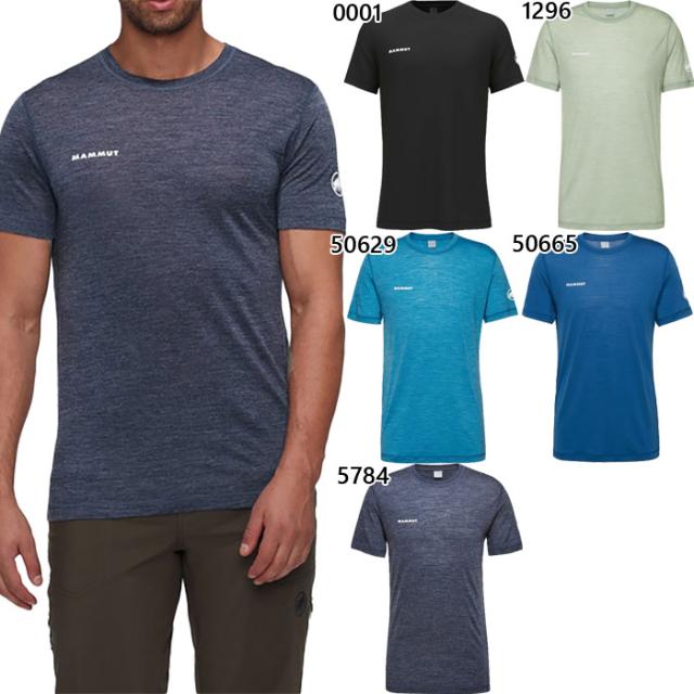 マムート メンズ ツリー ウール ファーストレイヤー Tシャツ アジアンフィット Tree Wool FL T-Shirt AF Men アウトドアウェア トップス 半袖Tシャツ ブラック 黒 送料無料 Mammut 1017-06680