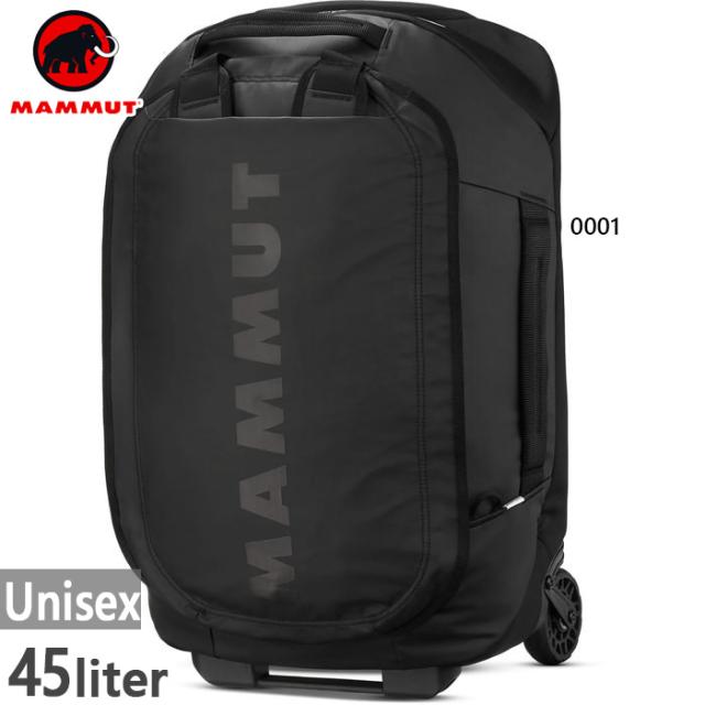 45L マムート メンズ レディース ウィールド カーゴ WHEELED CARGO ダッフルバッグ アウトドア ブラック 黒 送料無料 Mammut 2570-00430
