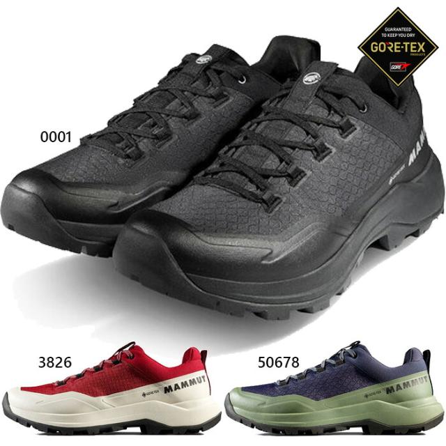 マムート メンズ サーティグ 3 ローカット ゴアテックス Sertig III Low GTX 登山靴 山登り ハイキングシューズ 防水 GORE-TEX ブラック 黒 レッド 赤 送料無料 Mammut 3030-05590