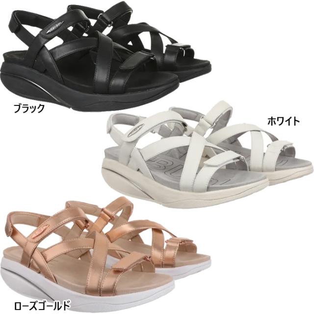 エムビーティー レディース キブリ KIBURI W クロスベルトサンダル シューズ ホワイト 白 ブラック 黒 送料無料 MBT 40031903 40031916
