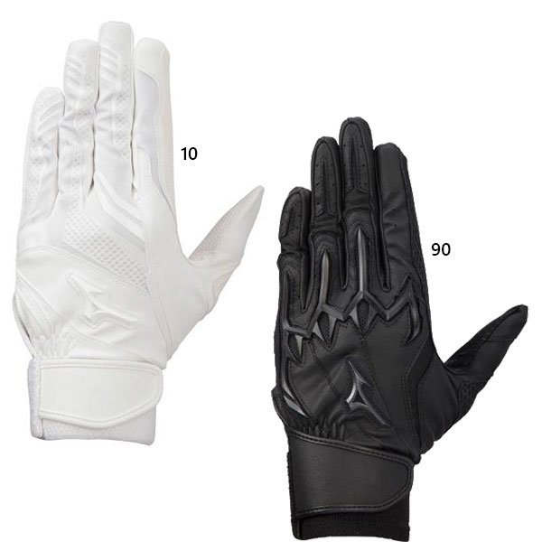 ミズノ メンズ レディース ミズノプロ シリコンパワーアークLI 両手用 高校野球ルール対応モデル 野球用品 バッティンググローブ 手袋 ホワイト 白 ブラック 黒 送料無料 Mizuno 1EJEH200の通販は 6,547円