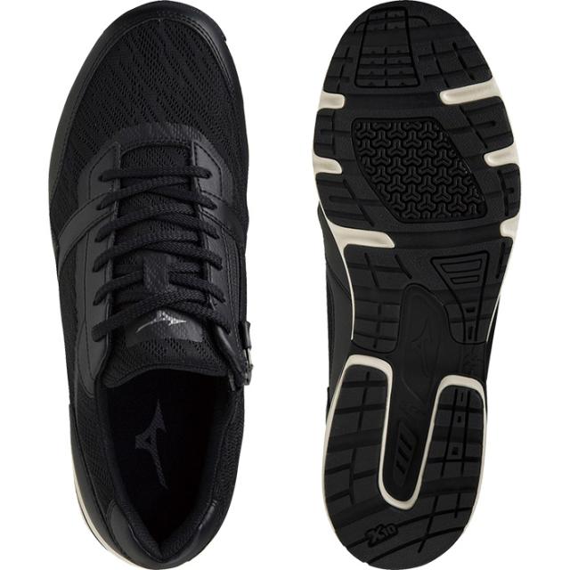 4E幅 幅広 ワイド ミズノ メンズ レディース LD アラウンド 3 SW ウォーキングシューズ ローカット 紐靴 ファスナー付き ブラック 黒 送料無料 Mizuno B1GC2214 4E幅 幅広 ワイド ミズノ メンズ レディース LD アラウンド 3 SW