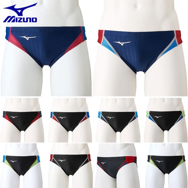JSS FINAマークつき こご Mizuno スポーツ用水着 黒 ピンクライン