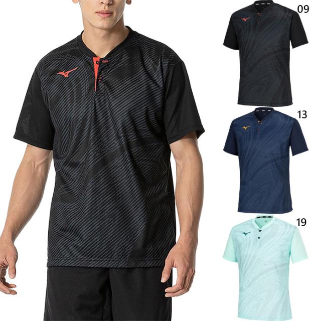 ミズノ メンズ レディース ドライエアロフローゲームシャツ テニス バドミントンウェア トップス 半袖 送料無料 Mizuno 62JAB002の通販は