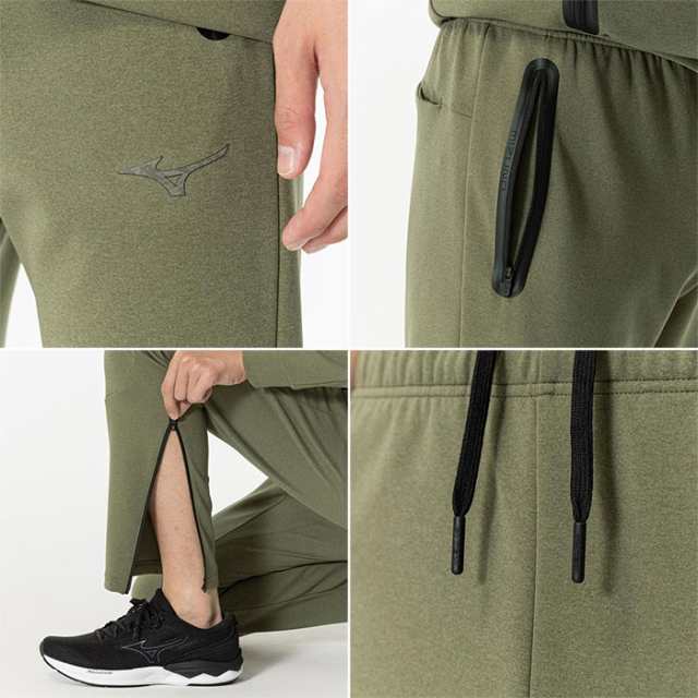 ミズノ メンズ レディース ソフトストレッチパンツ フィットネス トレーニングウェア ボトムス グレー カーキ 灰色 送料無料 Mizuno 32MDB005の通販は