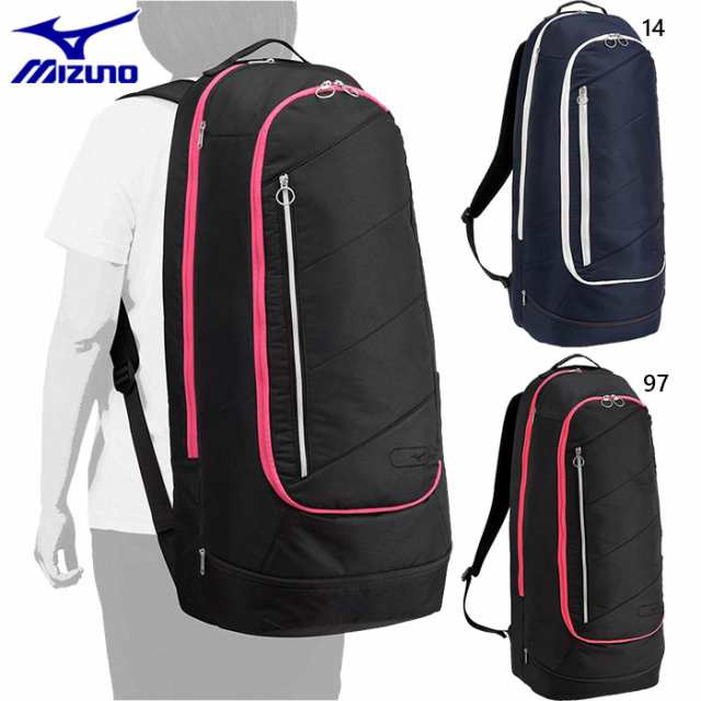 35L 2本入れ ミズノ メンズ レディース ラケットバッグ STYL02b バッグ 鞄 シューズポケット 独立ラケット収納 テニス バドミントン ブラック 黒 ネイビー 送料無料 Mizuno 63JDB008