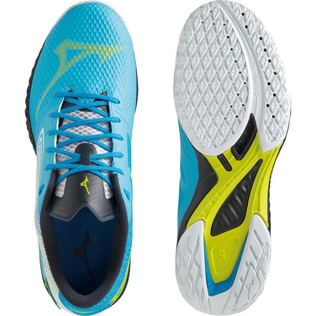 2E幅 ミズノ メンズ レディース ウエーブドライブ EL 卓球シューズ ホワイト 白 送料無料 Mizuno 81GA2001_4