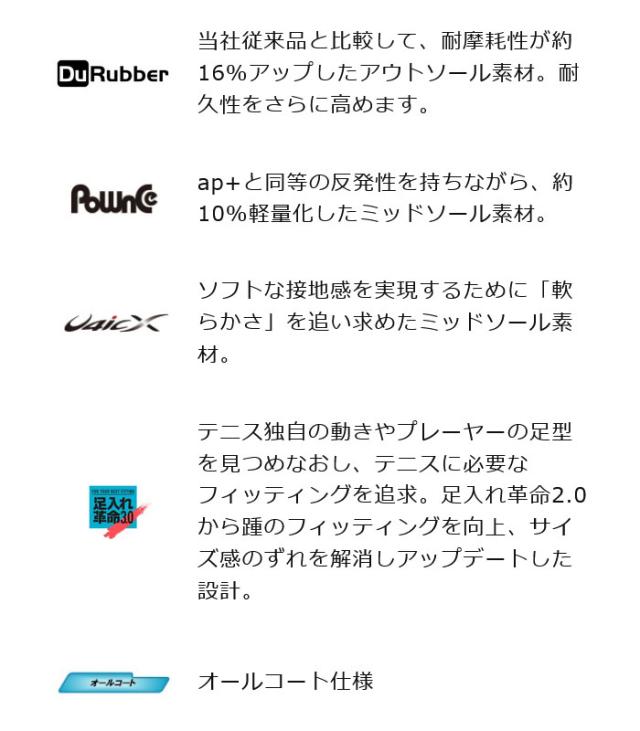 E幅 ミズノ レディース ウエーブエクシードツアー 6 AC テニスシューズ オールコート ローカット ホワイト 白 送料無料 Mizuno 61GA2471_4