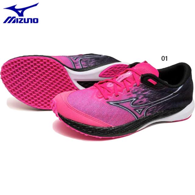 2E幅 ミズノ レディース ウエーブデュエル4 陸上競技 レーシングシューズ トレーニングシューズ ピンク 送料無料 Mizuno U1GE2550の通販は