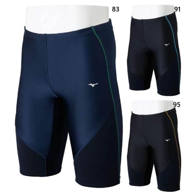 ミズノ メンズ アクアフィットネス用EZ SWIM ハーフスパッツ 中当て付き 股下約26cm スイムウエア スイミング 水泳 フィットネス水着 ブラック 黒 ネイビー 送料無料 Mizuno N2JBC121の通販は 6,871円